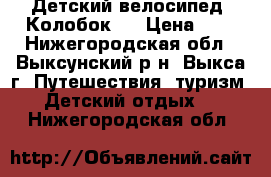 Детский велосипед “Колобок“  › Цена ­ 3 - Нижегородская обл., Выксунский р-н, Выкса г. Путешествия, туризм » Детский отдых   . Нижегородская обл.